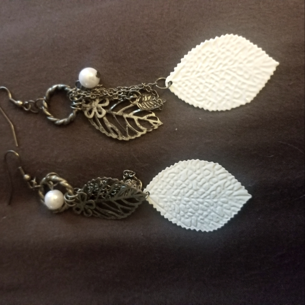 Bronze rustic earrings